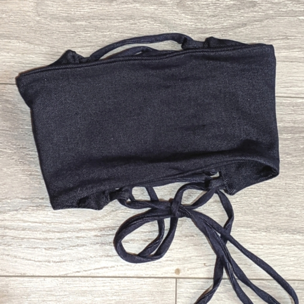 Melodia Designs Denim Stretch Bandeau (S) EUC